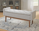 Warmstead Furniture - Ashley Furniture - Briarson Storage Bench - Storage Bench / Beige/Brown / 50"W x 18"D x 22"H - A3000247
